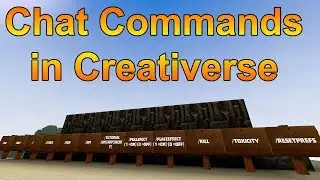 CHAT COMMANDS IN CREATIVERSE! - A Quick Creativerse Tutorial