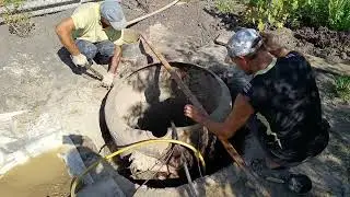 Анна переехала в комнату Вики. Хотели углубить бочку в колодце, но, что то пошло не так.