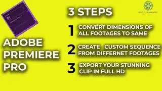 How To Create A Sequence Setting For Different Dimensions Of Footage In Adobe Premiere | HD+ Export
