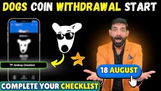 Dogs Airdrop Claim CheckList 📋 | Dogs Airdrop Distribution Update | Dogs coin Latest News Today