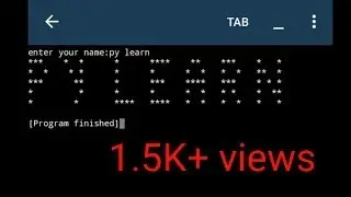 name star|python code to print name in star "*" formate