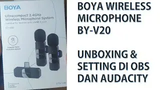 Microphone Wireless 400 RIBUAN MANTAP!!! Bisa Connect ke HP dan Laptop | Boya BY-V20