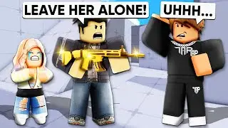 I Made a GIRL Mad, and Her DAD Joined.. (Roblox Rivals)