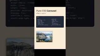 Make a Pure Css Carousel.  