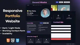 Personal Portfolio Website Using HTML CSS And JavaScript