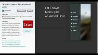 Style Menu mobile with Animated Links CSS3 + HTML - Coder VN