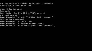 Set Grub password in Centos 7 & Redhat