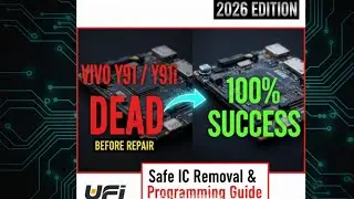 Vivo Y91 / Y91i eMMC Repair Safe tarike se IC nikalein aur UFI Box se program karein 2026