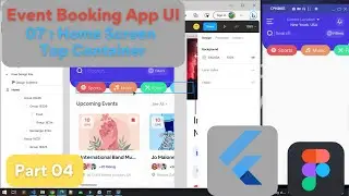 07 : Home Screen - Top Container - Part 04 | Event Booking App UI Kit in Flutter