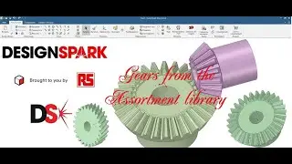 Gears from the assortment library in DS Mechanical | Шестерни из библиотеки сортаментов