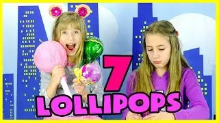 7 LOLLIPOPS HAUL! TINY VS GIANT LOLLIPOP