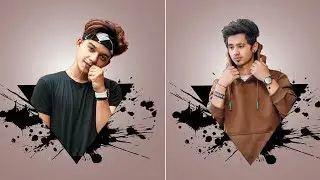 Picsart triangle pop splatter effect | picsart editing new style | photo editing apps