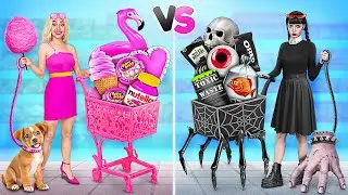 Wednesday Addams vs Barbie Challenge by Multi DO Challenge