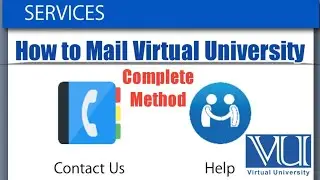 How to mail Virtual University || Mail Method|| Rizwan Bin Rafiq