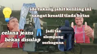 penasaran tutorial bikin tas dari limbah kain levis disulap jadi tas selempang #diysewingtips