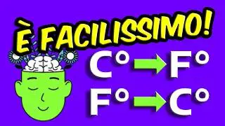 🌡️ TRUCCO per Convertire CELSIUS in FAHRENHEIT mentalmente! (da C° a F° e viceversa)