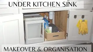 UNDER KITCHEN SINK MAKEOVER & ORGANISATION | IKEA HALLBAR WASTE BINS