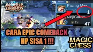 SUPER EPIC COMEBACK Magic Chess Gameplay | HP sisa 1 bisa comeback cok, pakai build ini pasti menang