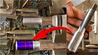 Creating amazing threads with a Thread Drill on a Lathe Machine | Technical skill a thread making