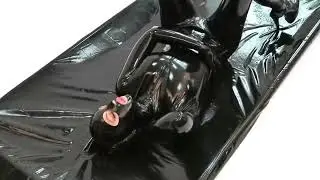 Latex Catsuit leather oil room | VERONICA