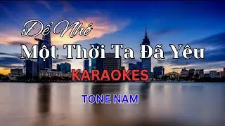 Để Nhớ Một Thời Ta Đã Yêu - Karaoke - Tone Nam | Beat Chuẩn 2024 | Sam Karaokes