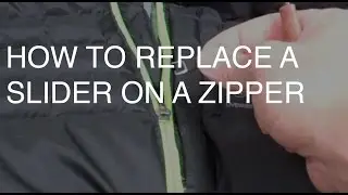 How to Replace a Broken Slider on a Zipper