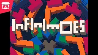 Infinimoes - A puzzle game involving a variety of polyominoes and an infinitely repeating space!