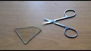 Как резать стекло ножницами!