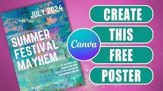 How to create a free poster in Canva from scratch