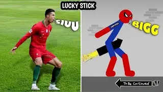 Cristiano Ronaldo vs Stickman | Stickman Dismounting funny and epic moments