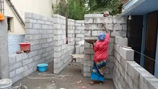 AAC Block Construction process, AAC Block works, Aerocon construction, Aerocon house, AAc Block