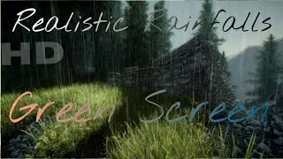 Best Rain Fall Effects Green Screen | Full HD | With Virtual Sound Effects | 1080p