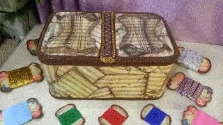 Шкатулка -органайзер для кружев . Своими руками. DIY.Universal organizer, box.
