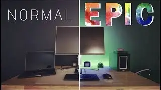 EASY to Install RGB Light Strips for an EPIC Desk Setup