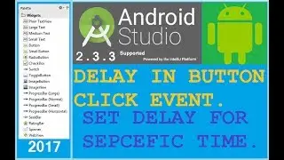 Android studio tutorial - How to set start delay in android. NEW