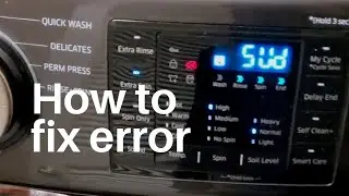 How to fix SUD / 5UD error on samsung washing machine