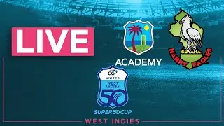 🔴 LIVE WI Academy v Guyana Happy Eagles | CG United Super50 2024