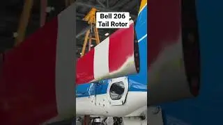 Bell 206 helicopter tail rotor.