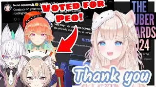 Peo is really grateful for all the support for her Vtuber award nomination