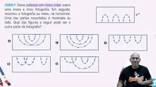 🚨🚨 OBMEP 2023 Qual das figuras a seguir pode ser a outra parte da fotografia?