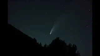 Cometa Neowise desde el cementerio Sad Hill