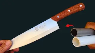 Don't throw away your PVC pipe! I'll show you how to make a PVC knife handle