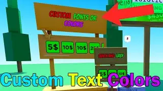 How to Get CUSTOM TEXT COLORS / FONTS in Pls Donate 💸 (NEW) - EASY