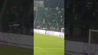 Вратарь ФК Жетысу берёт пенальти в матче с Кайратом