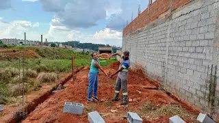 Fundação quase finalizada.