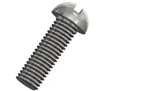 Making rounds head screw in solidworks