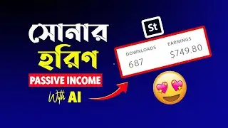 How to Earn money online passive income (Adobe Stock, Shutterstock) microstock site -Bangla tutorial