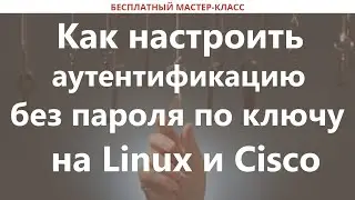 Как настроить аутентификацию без пароля по ключу на Linux и Cisco