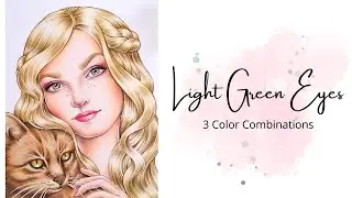 Light Green Eyes Tutorial - Prismacolor Premier | How To Color Eyes With Colored Pencils