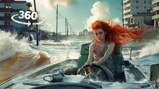360° VR Adventure: Tornado, Car Accident, Shark Attack, and Tsunami Escape VR 360 Video 4K Ultra HD